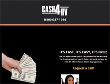 Tablet Screenshot of cash4rv.com